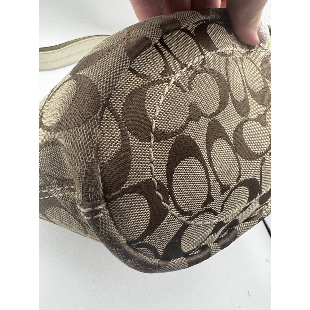 COACH Bleecker Signature Bucket Crossbody Shoulder Bag Purse Good Cond PT2 - Picture 5 of 13